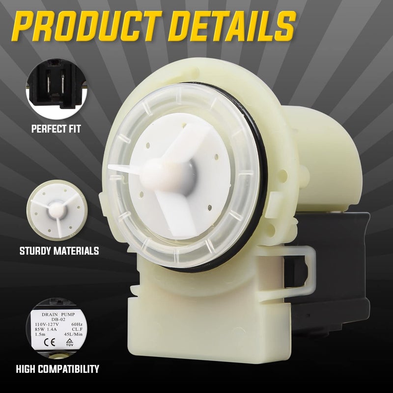 Seentech 8181684 Washer Drain Pump by Seentech - Exact Fit for Whirlpool Kenmore Kitchen Aid Washers - Replaces AP3953640 1200164 280187VP 285998 8181684 8182819 8182821 AH1485610 EA1485610 PS1485610 - Image 3